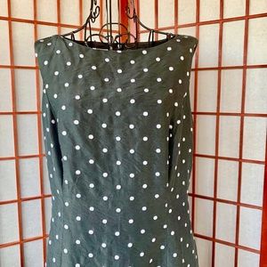 Natural Instincts Silk Embroidered PolkaDot Sheath